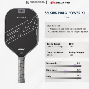 Vợt Pickleball SLK HALO Power XL - Storm Gray