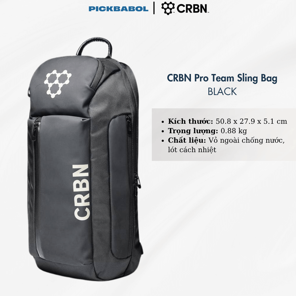 Balo Pickleball - CRBN Pro Team Sling Bag - BLACK