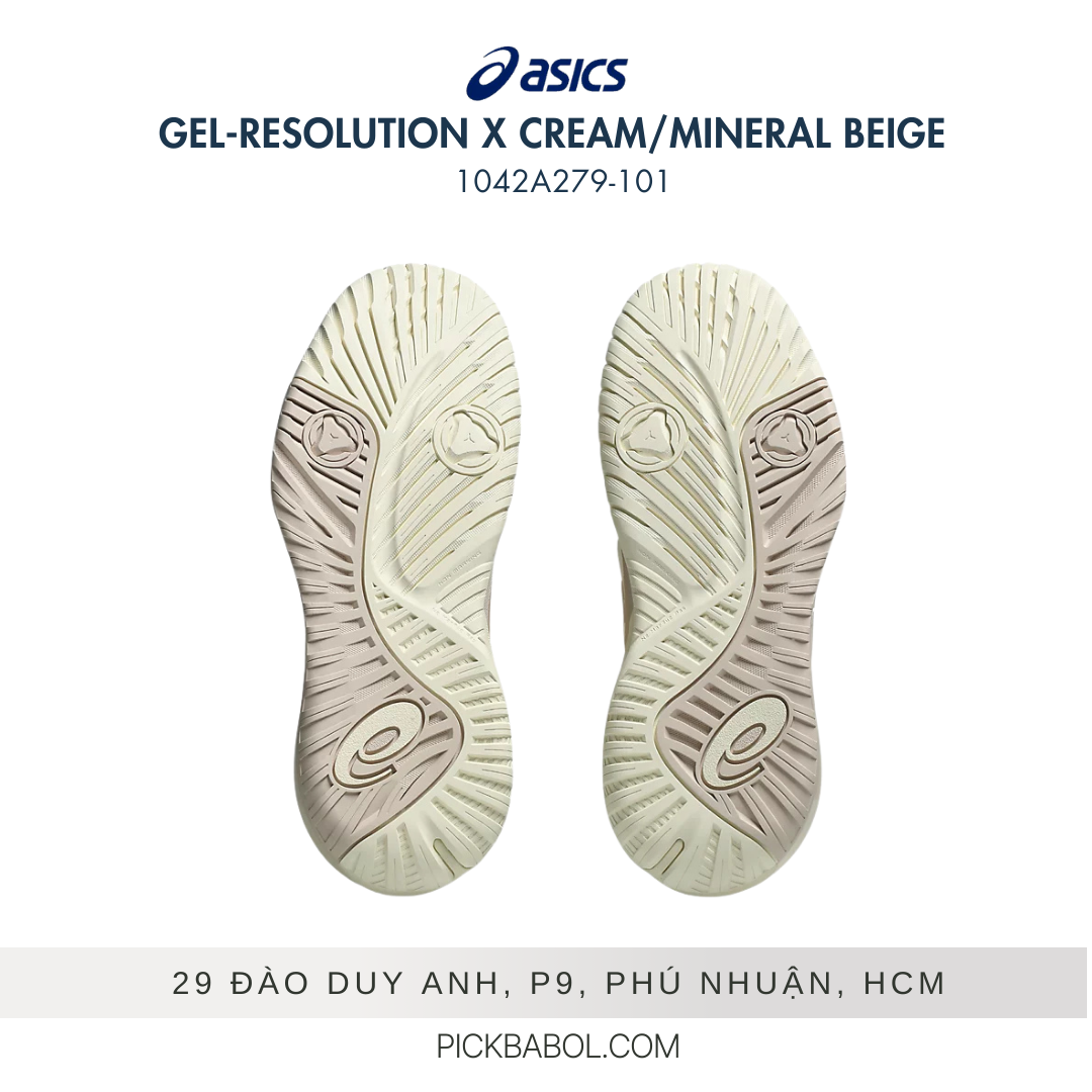 Giày Tennis/Pickleball Asics GEL-RESOLUTION X - CREAM/MINERAL BEIGE - Nữ