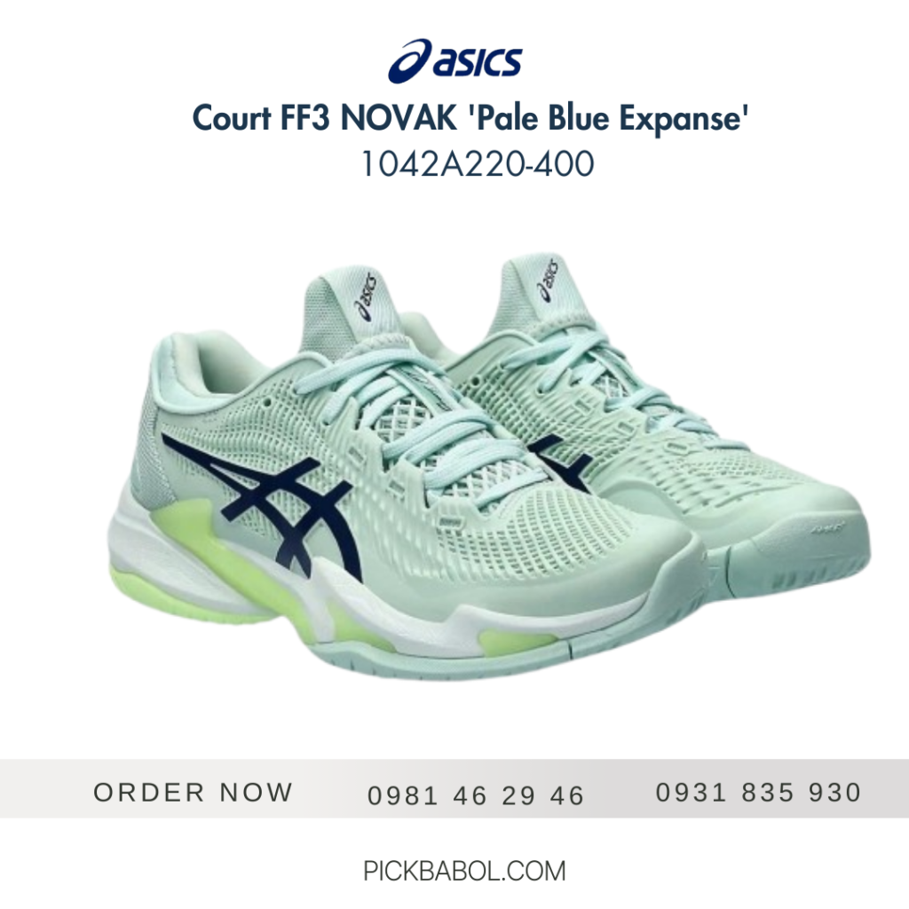 Giày Asics Court FF3 Novak - Pale Blue Expanse