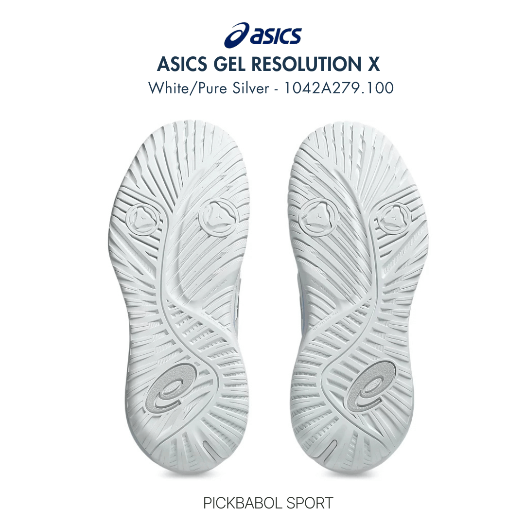 Giày Asics GEL-RESOLUTION X - White/Pure Silver - 1042A279.100