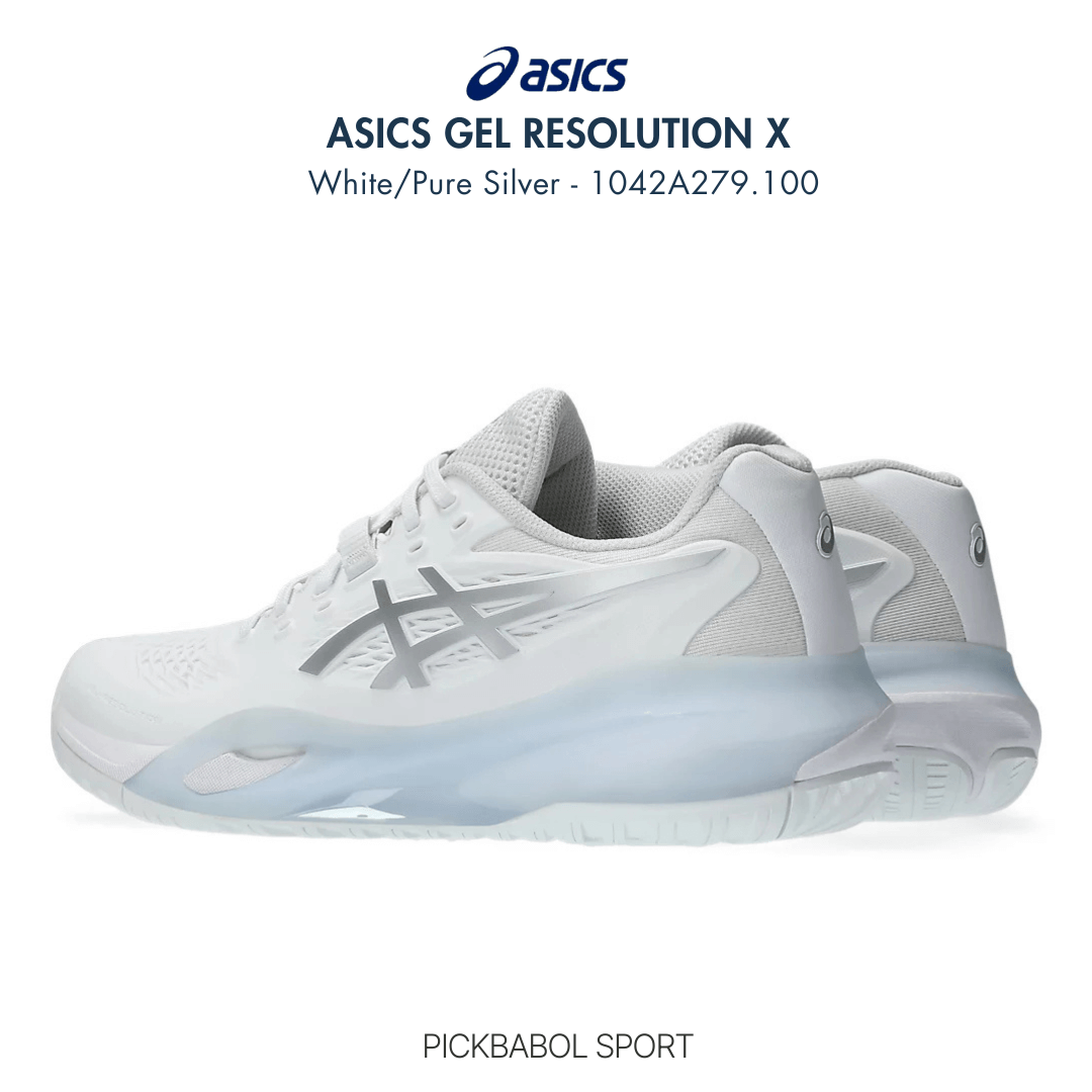 Giày Asics GEL-RESOLUTION X - White/Pure Silver - 1042A279.100