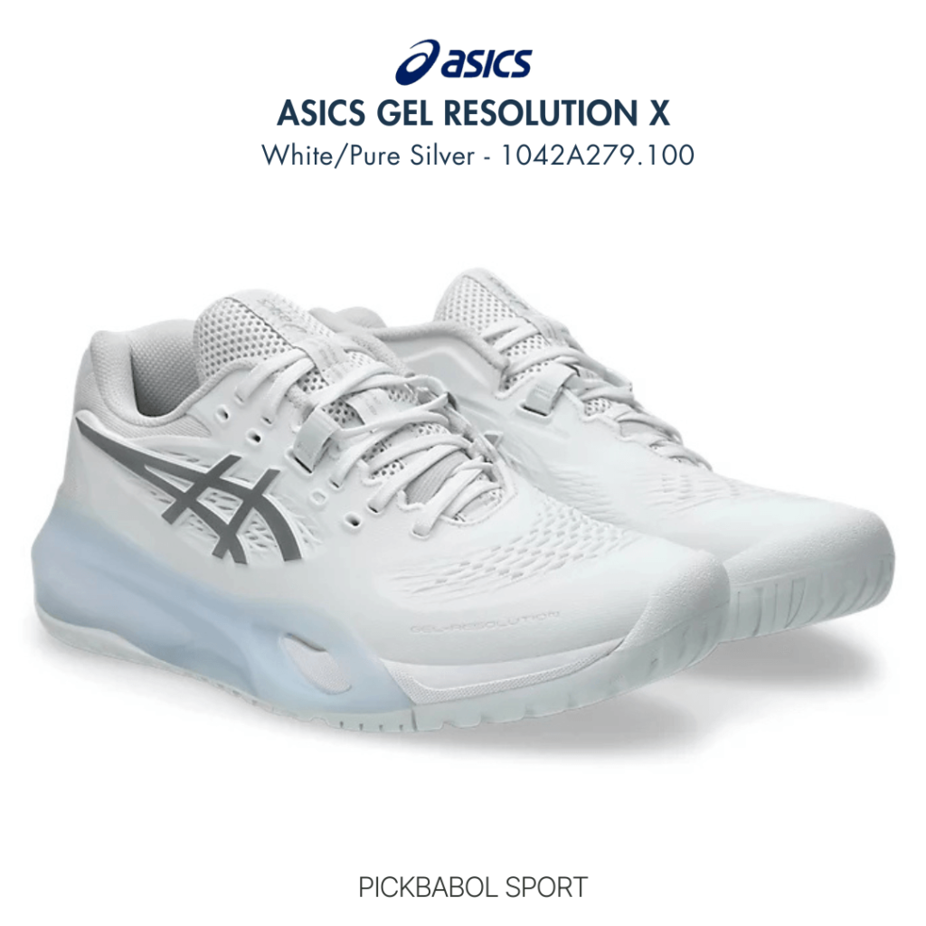 Giày Asics GEL-RESOLUTION X - White/Pure Silver - 1042A279.100