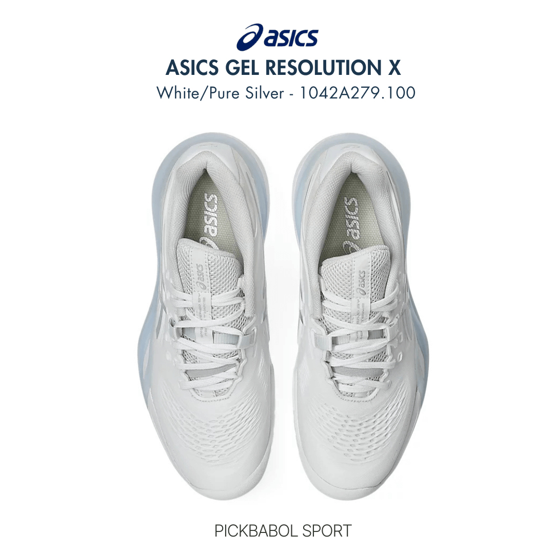 Giày Asics GEL-RESOLUTION X - White/Pure Silver - 1042A279.100