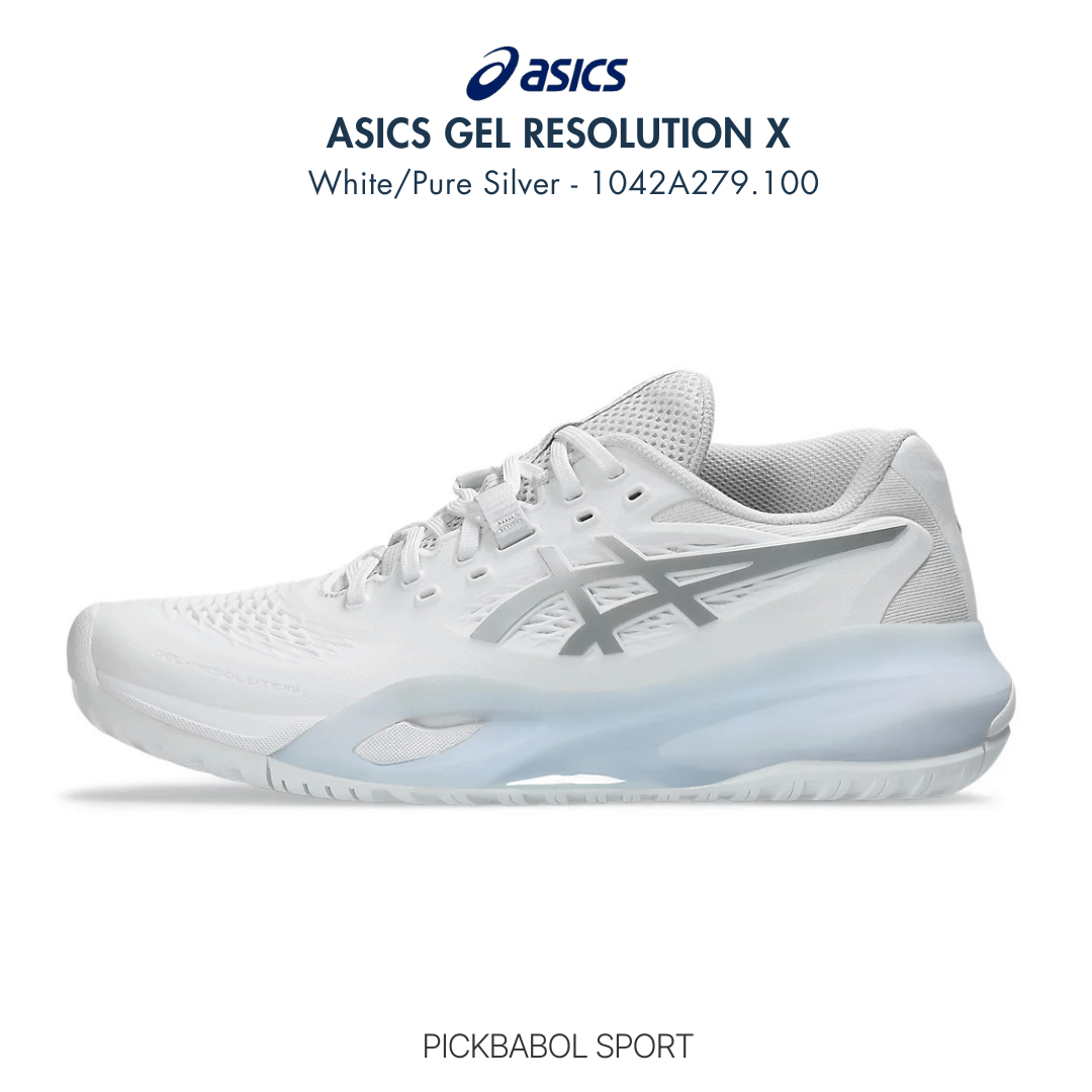 Giày Asics GEL-RESOLUTION X - White/Pure Silver - 1042A279.100