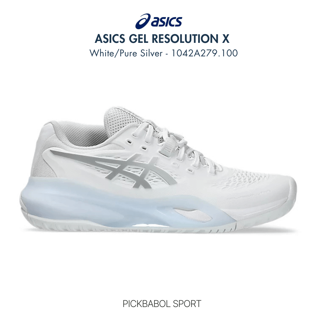 Giày Asics GEL-RESOLUTION X - White/Pure Silver - 1042A279.100