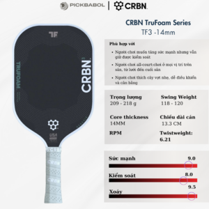 Vợt Pickleball CRBN Trufoam - CRBN³ TF Genesis (Hybrid Paddle)