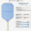 Vợt Pickleball FACOLOS Sport Series 16MM - Pale Blue