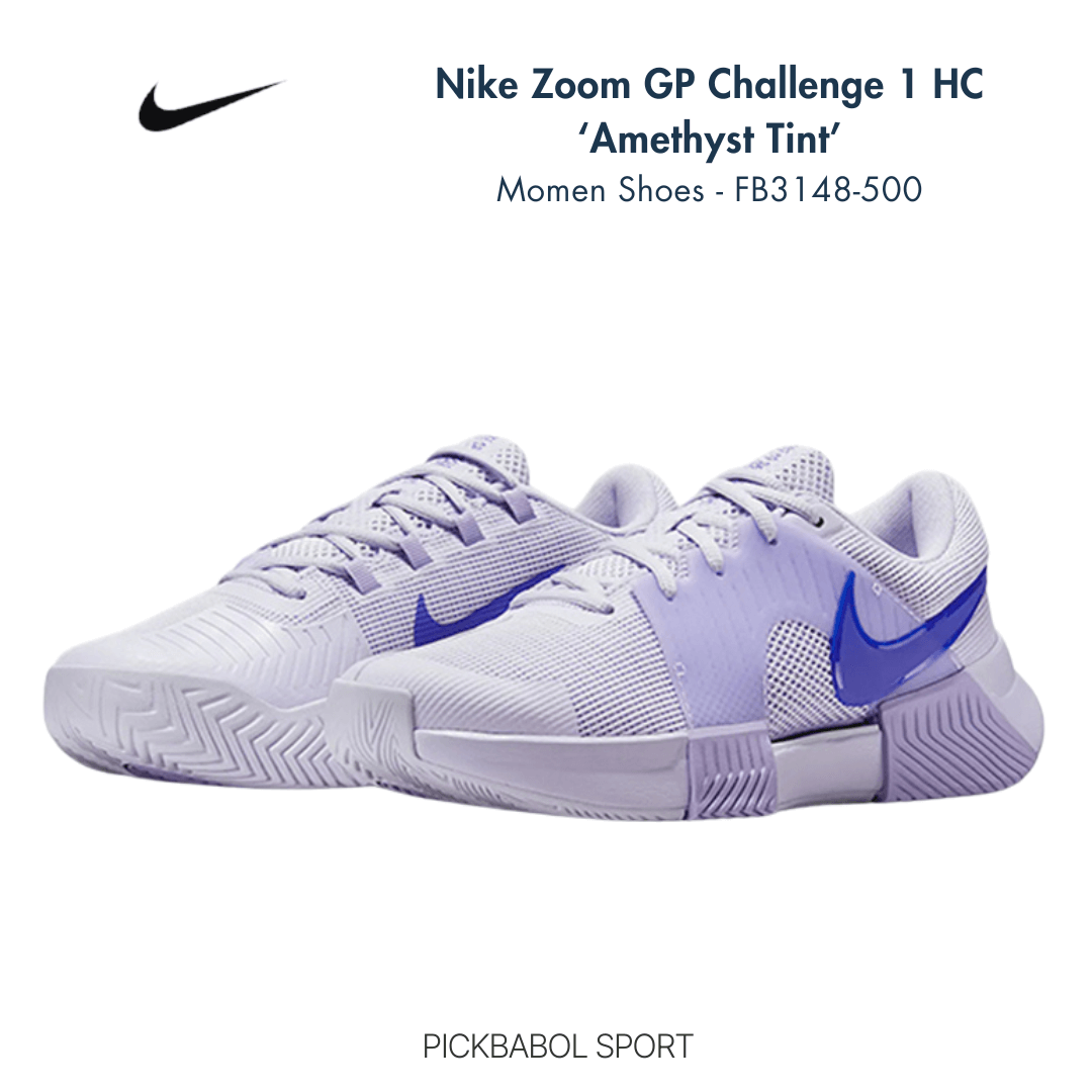 Giày pickleball nữ Nike Zoom GP Challenge 1 HC ‘Amethyst Tint’ FB3148-500 -Hàng chính hãng