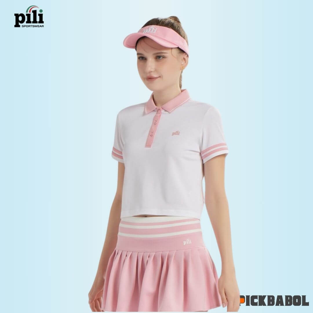 Áo Polo Nữ PILI Form Dáng Croptop
