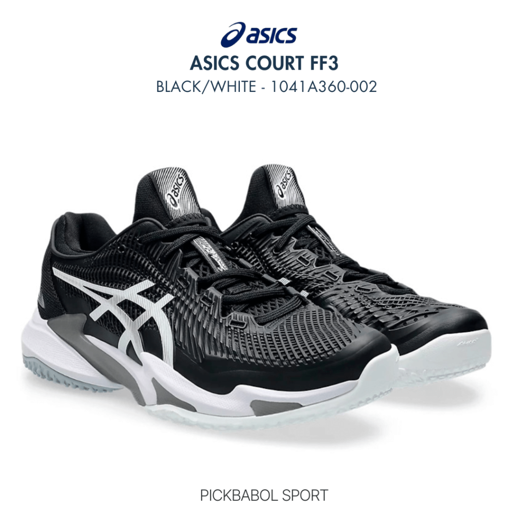 Giày Asics COURT FF3 OC - Black/White
