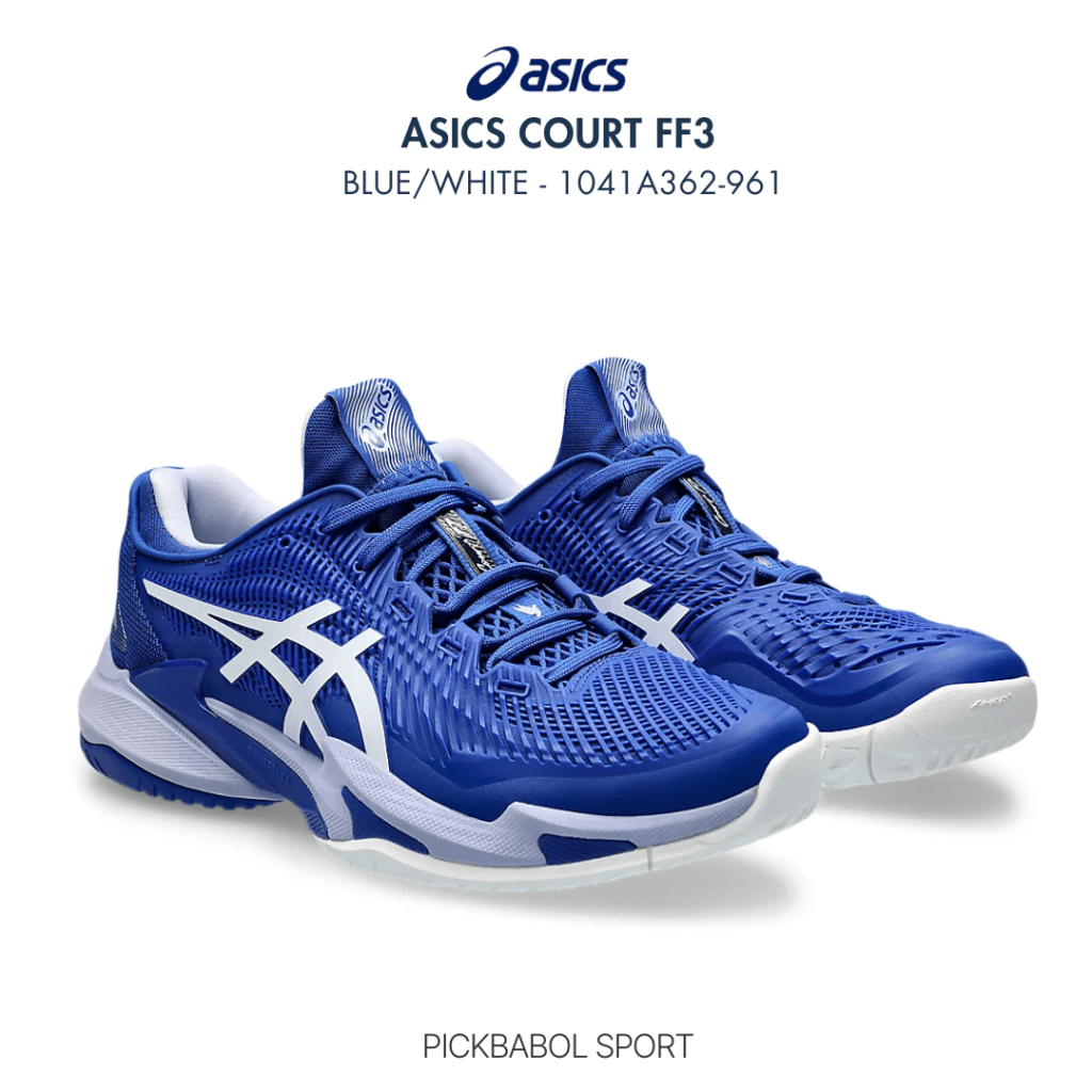 Giày Asics COURT FF 3 NOVAK CLAY -  Asics Blue/Fresh Air