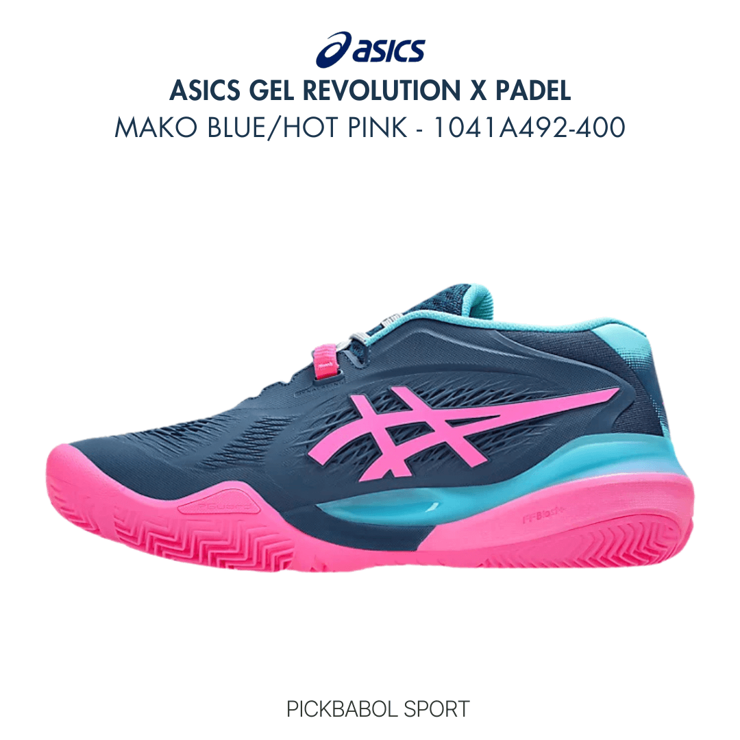 Giày Asics GEL-RESOLUTION X PADEL - Mako Blue/Hot Pink