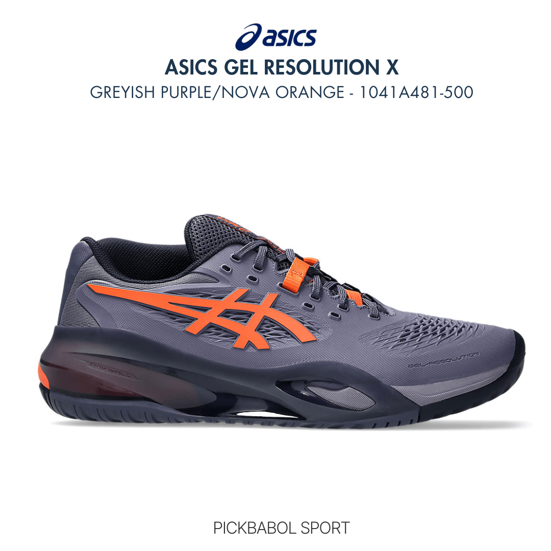Giày Asics GEL-RESOLUTION X GREYISH PURPLE/NOVA ORANGE
