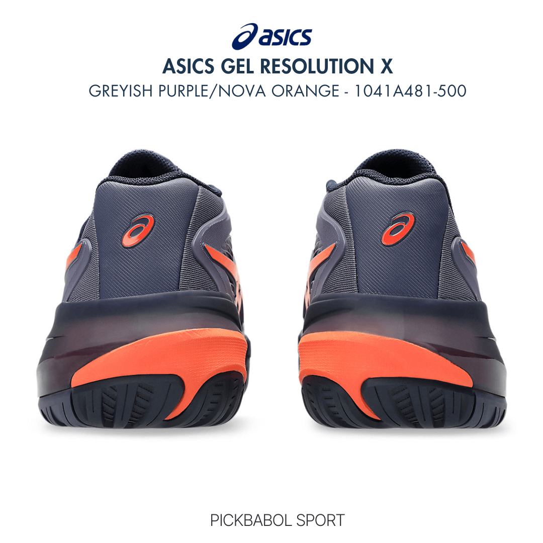 Giày Asics GEL-RESOLUTION X GREYISH PURPLE/NOVA ORANGE
