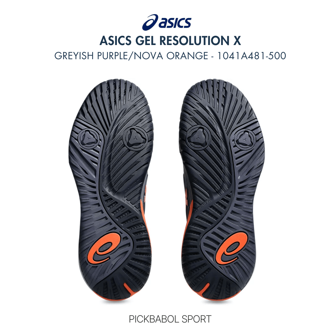 Giày Asics GEL-RESOLUTION X GREYISH PURPLE/NOVA ORANGE