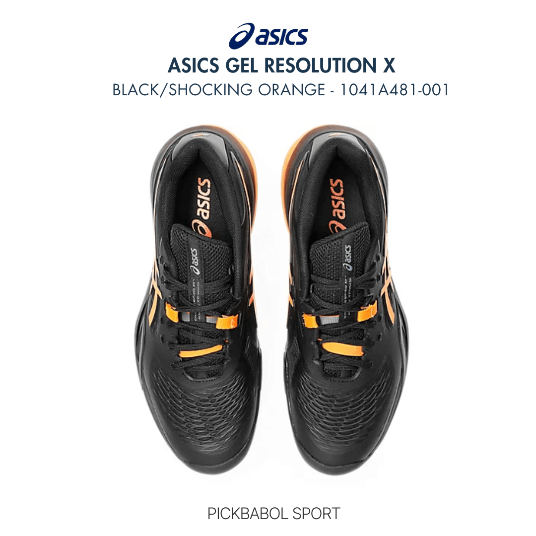 Giày Asics GEL-RESOLUTION X Black/Shocking Orange
