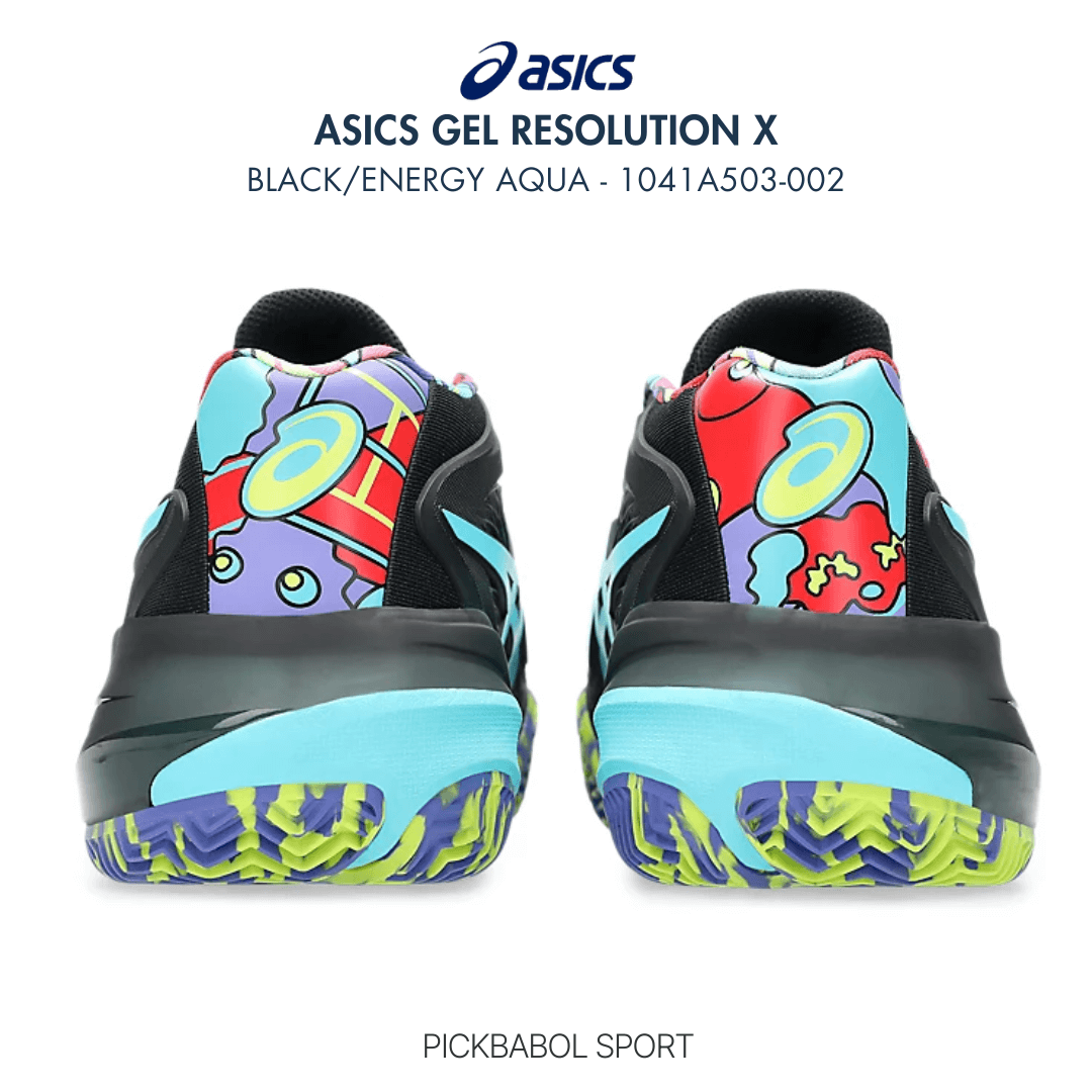 Giày Asics GEL-RESOLUTION X PADEL L.E. Black/Energy Aqua