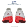 Giày tennis/pickleball COURT FF 3 NOVAK - White/Electric Red 1041A522.966