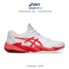 Giày tennis/pickleball COURT FF 3 NOVAK - White/Electric Red 1041A522.966
