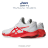 Giày Asics COURT FF 3 NOVAK - WHITE/ELECTRIC RED - 1041A522-966