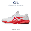 Giày Asics COURT FF 3 NOVAK - WHITE/ELECTRIC RED - 1041A522-966