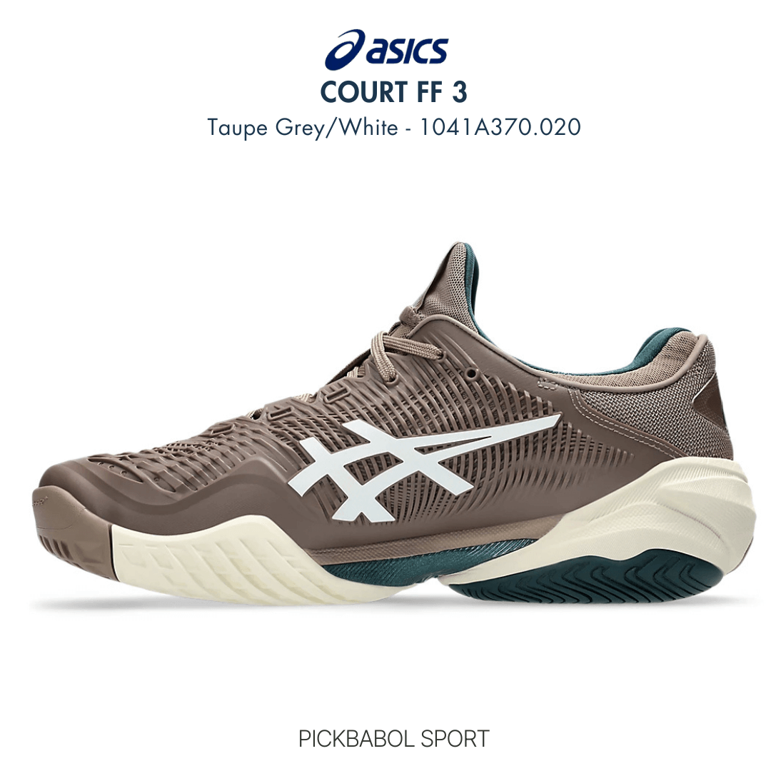 Giày Asics COURT FF 3 - Taupe Grey/White - 1041A370.020