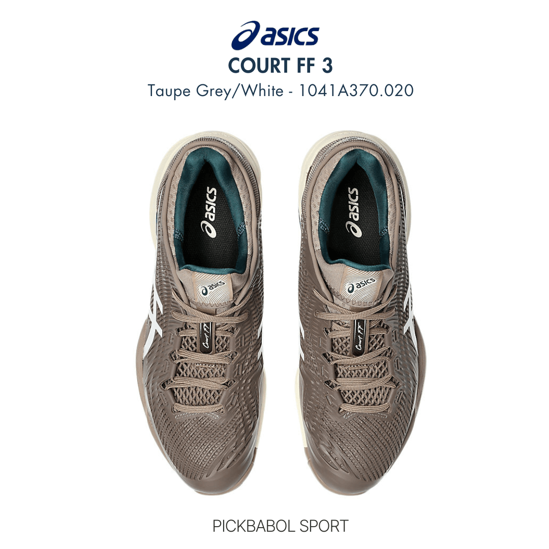 Giày Asics COURT FF 3 - Taupe Grey/White - 1041A370.020