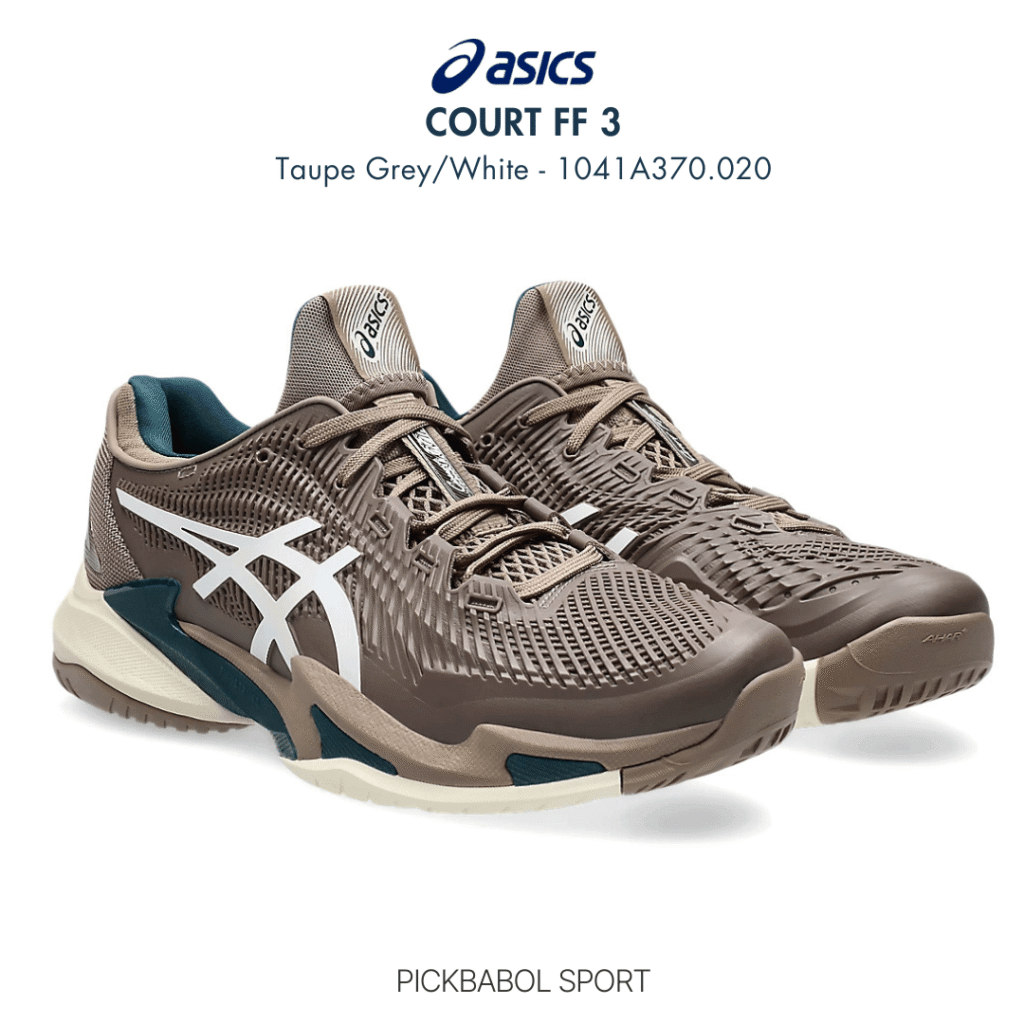 Giày Asics COURT FF 3 - Taupe Grey/White - 1041A370.020