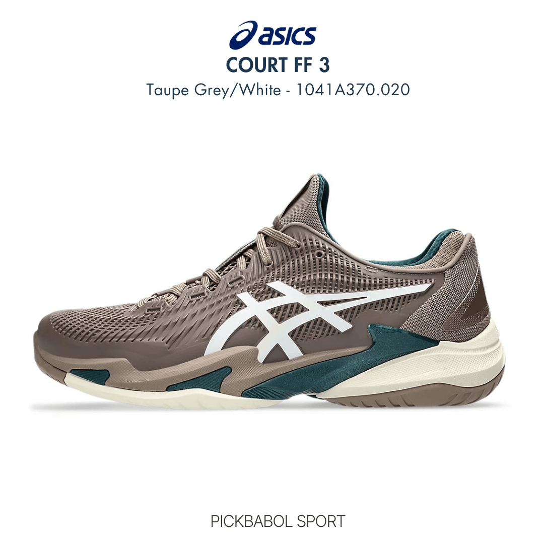 Giày Asics COURT FF 3 - Taupe Grey/White - 1041A370.020