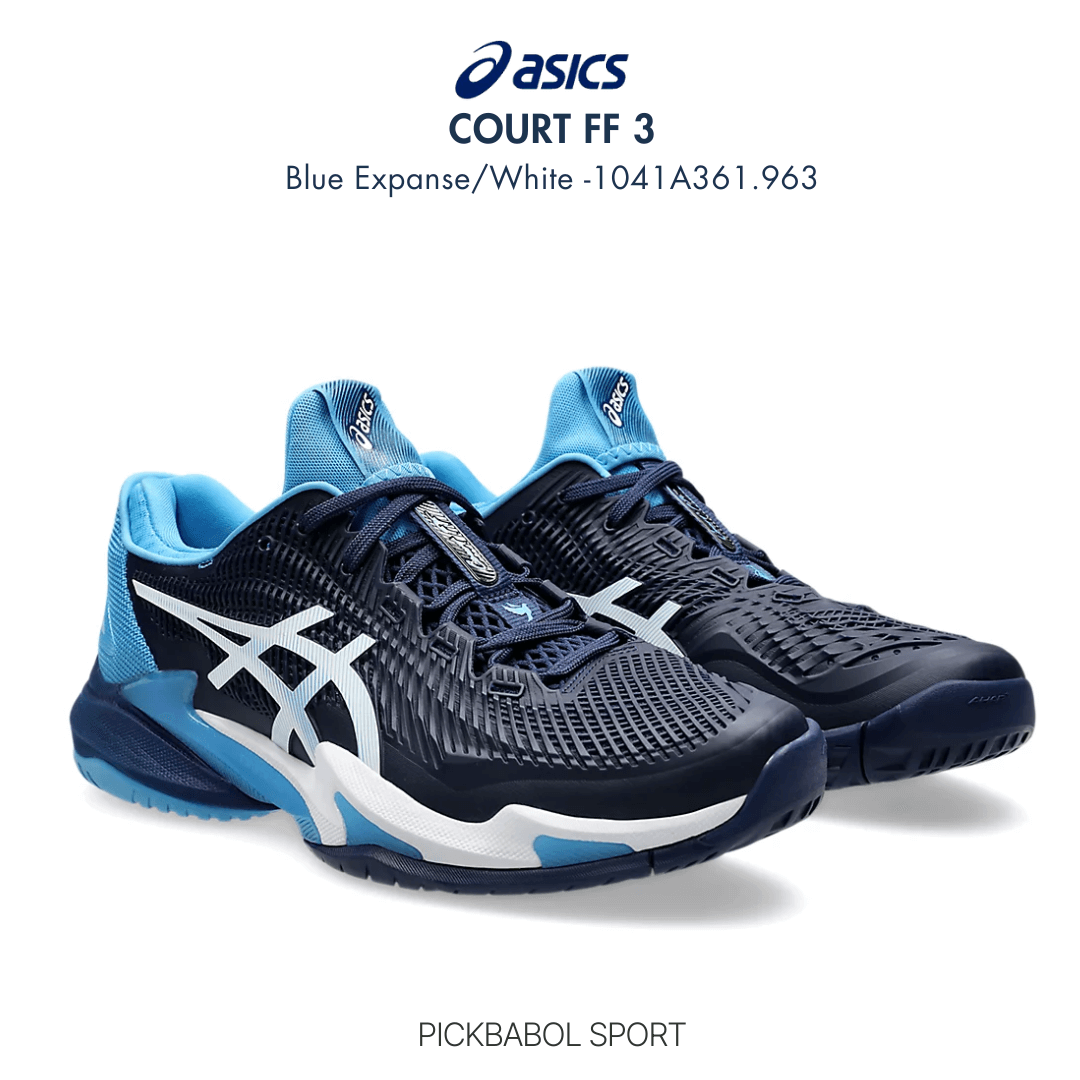 Giày Asics COURT FF 3 NOVAK CLAY - Blue Expanse/White - 1041A362.963
