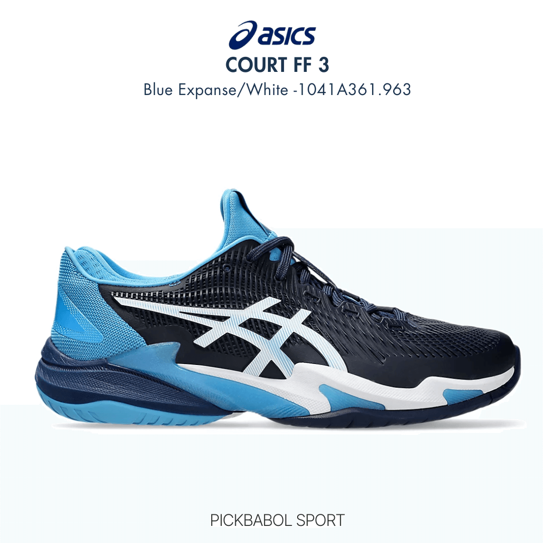 Giày Asics COURT FF 3 NOVAK CLAY - Blue Expanse/White - 1041A362.963