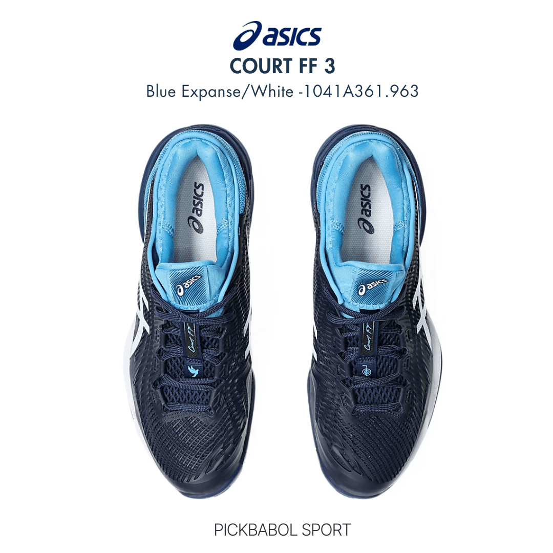 Giày Asics COURT FF 3 NOVAK CLAY - Blue Expanse/White - 1041A362.963