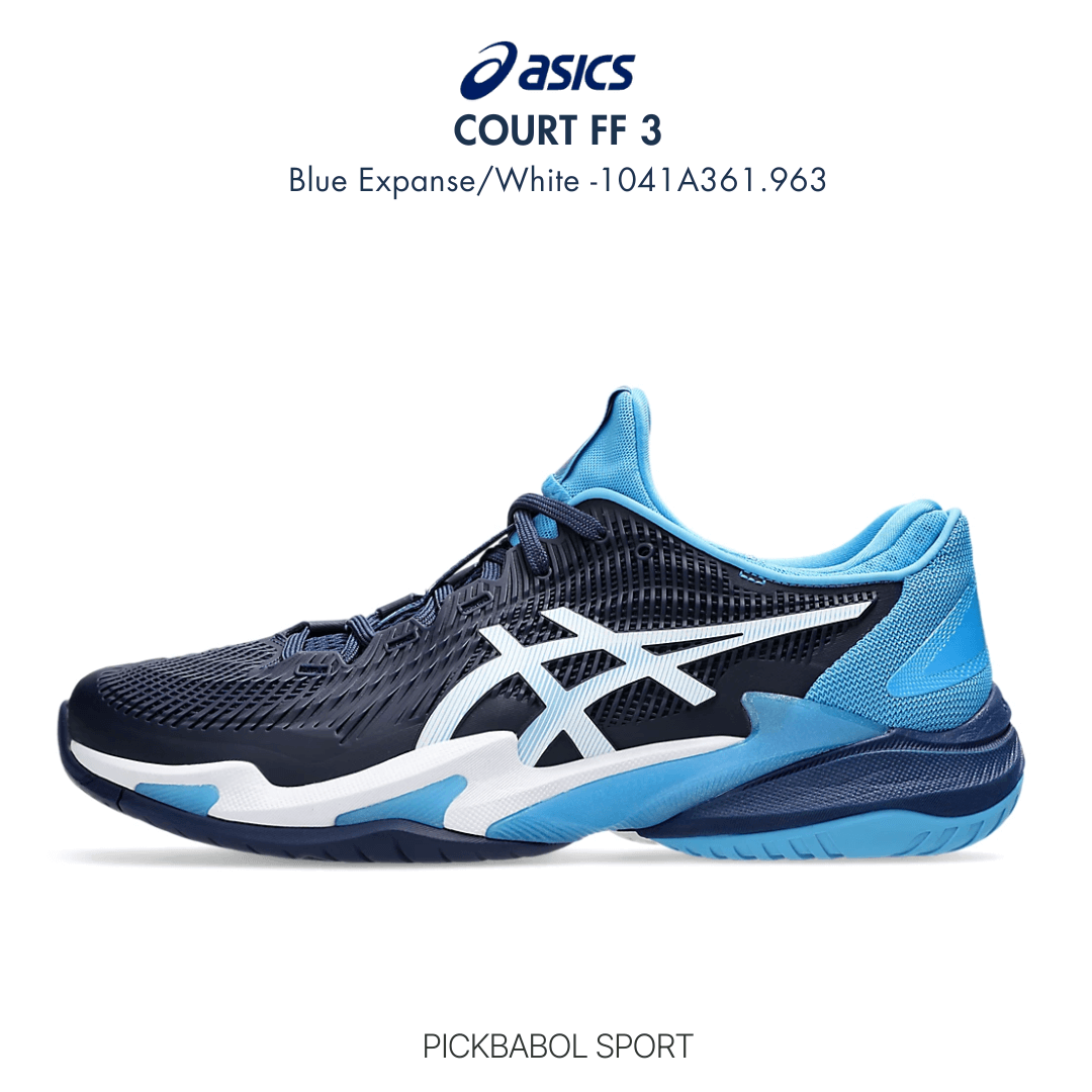 Giày Asics COURT FF 3 NOVAK CLAY - Blue Expanse/White - 1041A362.963