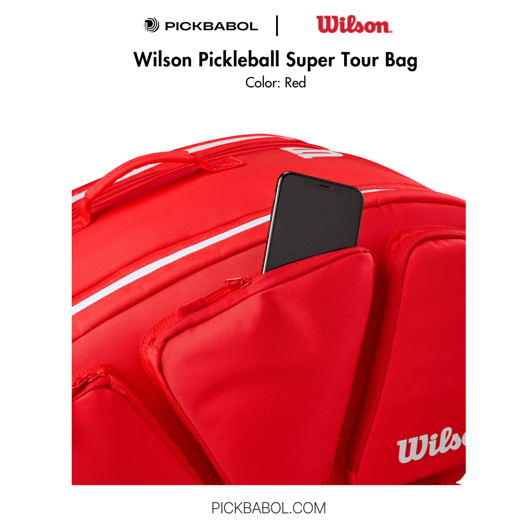 Túi Pickleball - Wilson Pickleball Super Tour Red Bag (WR8909501001)