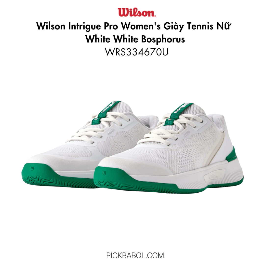 Giày Wilson Intrigue Pro Women's - White White Bosphorus - WRS334670U