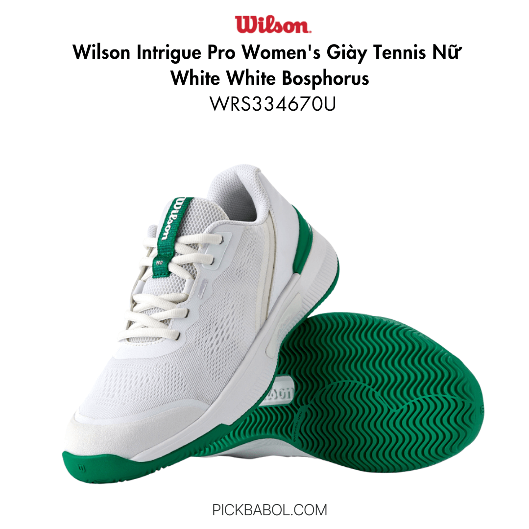 Giày Wilson Intrigue Pro Women's - White White Bosphorus - WRS334670U