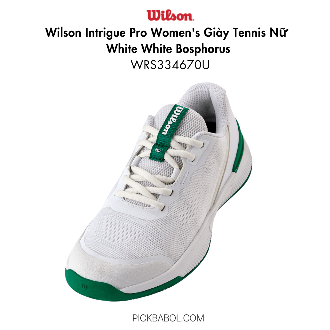 Giày Wilson Intrigue Pro Women's - White White Bosphorus - WRS334670U