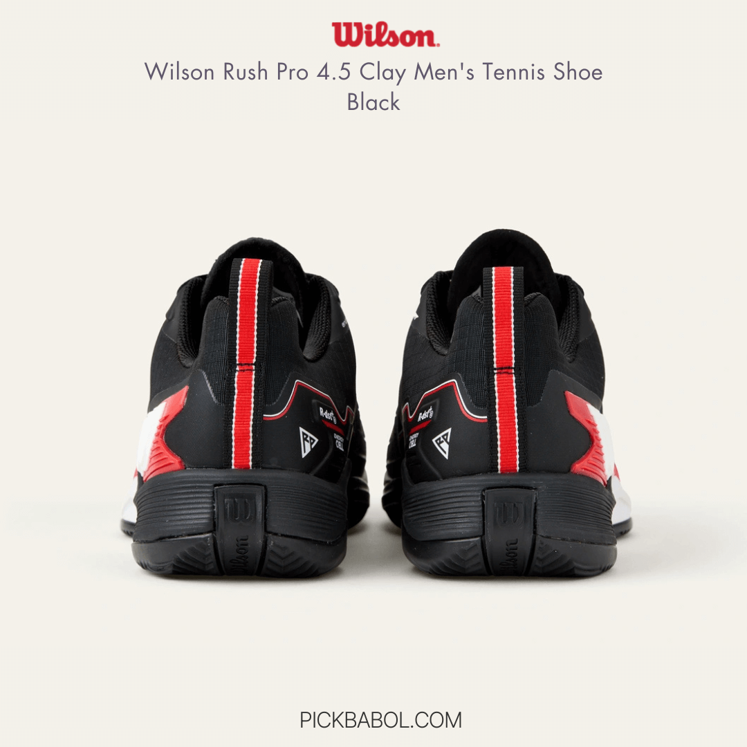 Giày WILSON Rush Pro 4.5 Clay Men's Tennis Shoe - Black