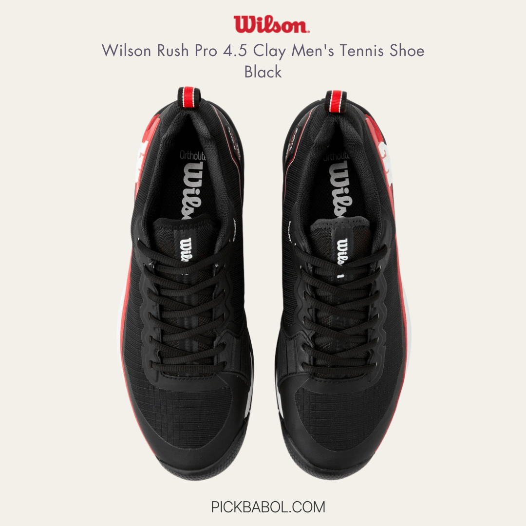 Giày WILSON Rush Pro 4.5 Clay Men's Tennis Shoe - Black