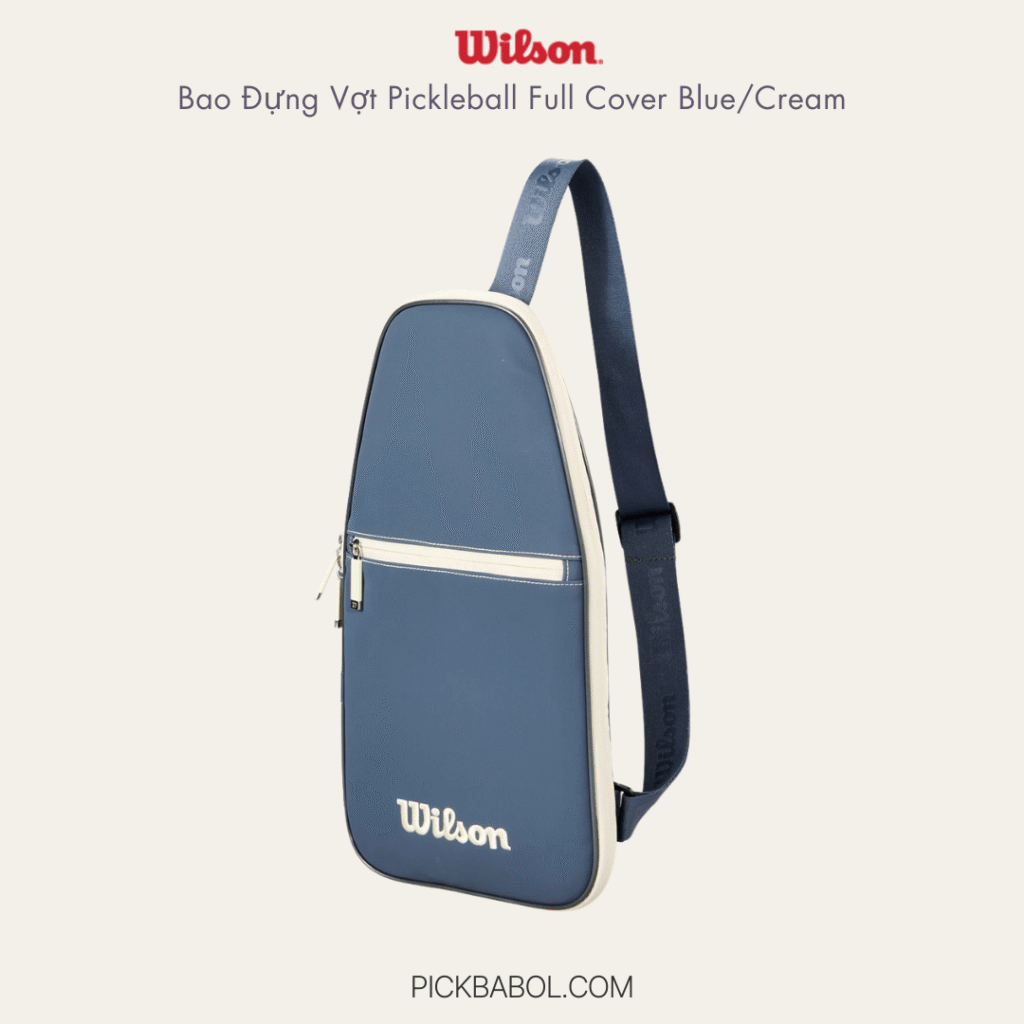 Vỏ vợt Pickleball Wilson Full Cover Blue/Cream
