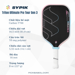 Vợt Pickleball Sypik Triton Ultimate Pro Tour Gen 3