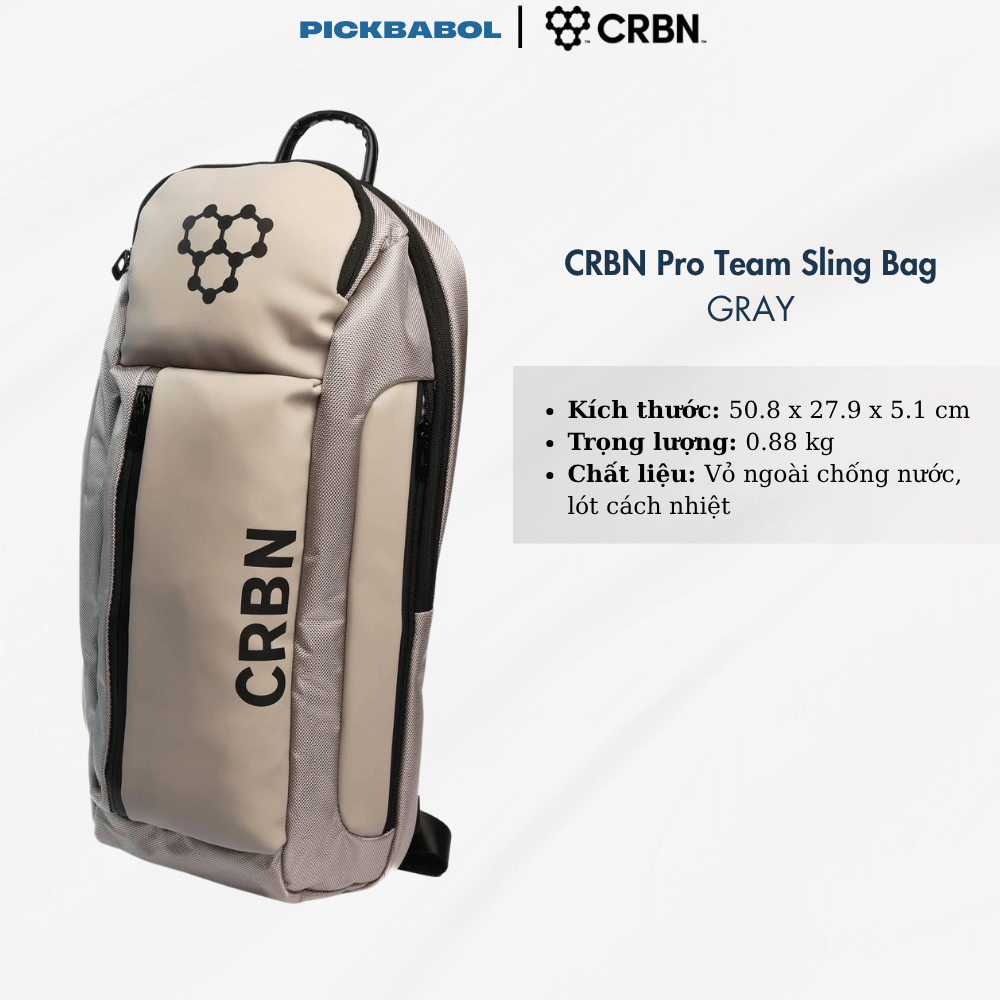 Balo Pickleball - CRBN Pro Team Sling Bag - GRAY