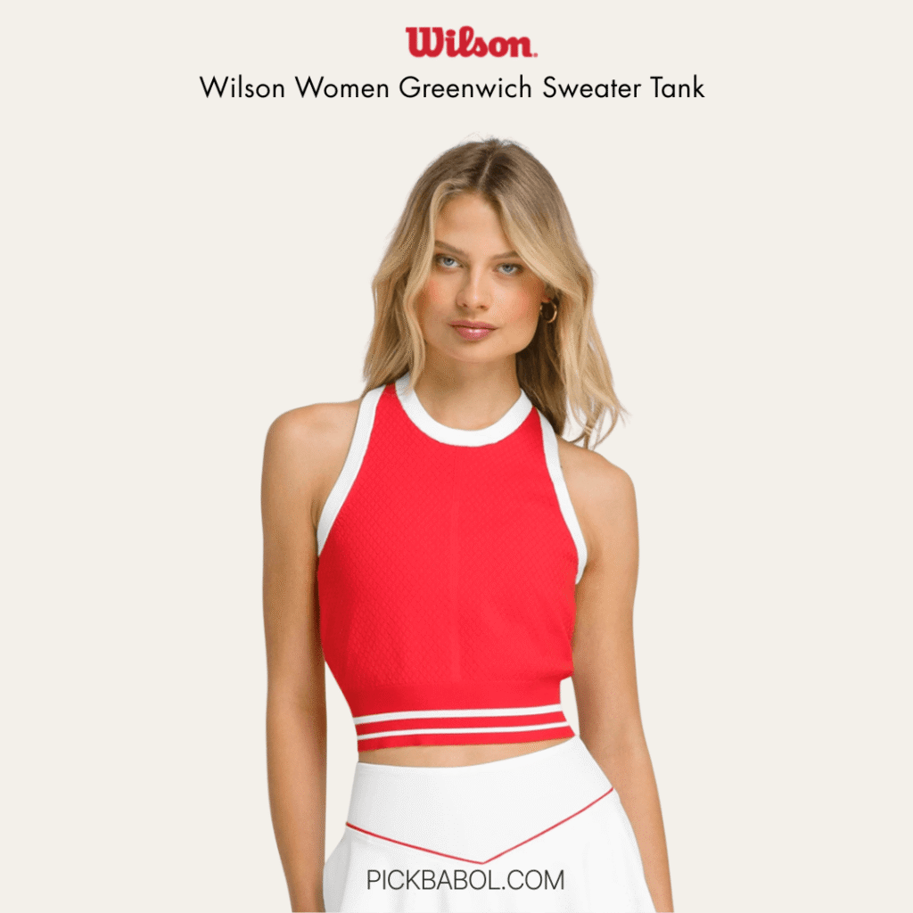 Wilson Women Greenwich Sweater Tank Áo Tank Top Thể Thao Nữ WW00464511