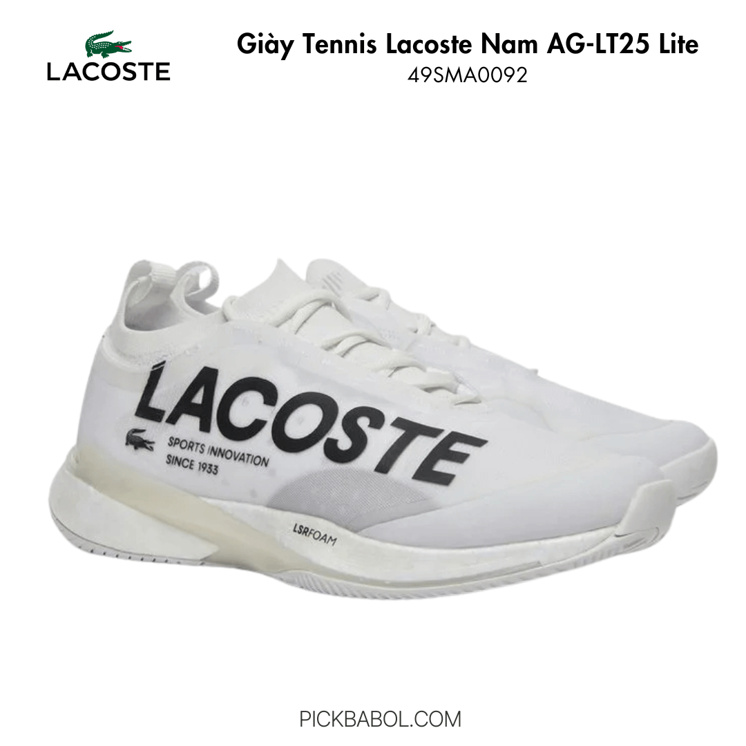 Giày Tennis/Pickleball Lacoste Nam AG-LT25 Lite