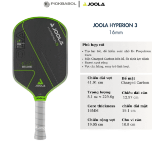 Vợt Pickleball Joola Ben Johns Hyperion 3 16MM