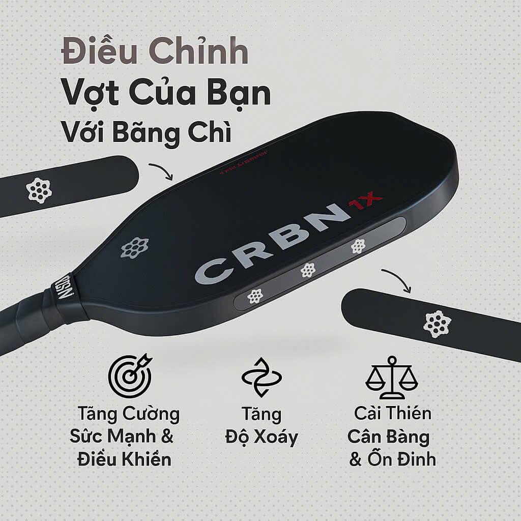 Chì dán viền vợt Pickleball CRBN - CRBN Lead Tape Strips