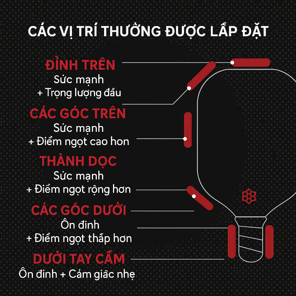 Chì dán viền vợt Pickleball CRBN - CRBN Lead Tape Strips