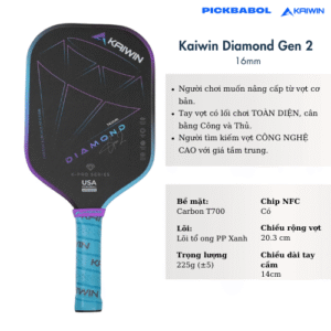 Vợt Pickleball Kaiwin Diamond Gen 2