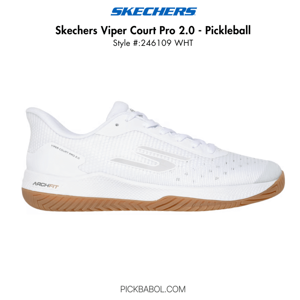 Giày Pickleball Viper Court Pro 2.0 - 172109C-WHT-10